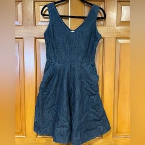 Vineyard Vines Dark Blue Denim Sundress sz 2